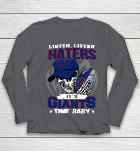 Listen Haters It is GIANTS Time Baby NFL Youth Long Sleeve 6