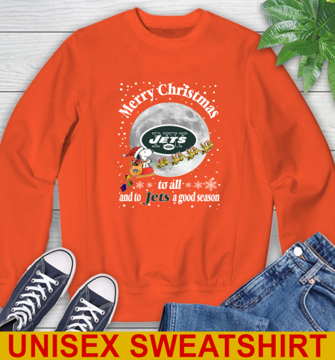 New York Jets Merry Christmas To All And To Jets A Good Season NFL Football Sports Sweatshirt 3