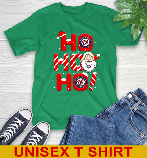 Washington Nationals MLB Baseball Ho Ho Ho Santa Claus Merry Christmas Shirt T-Shirt 7