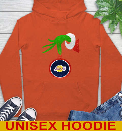 Los Angeles Lakers Grinch Merry Christmas NBA Basketball Hoodie - Image 6