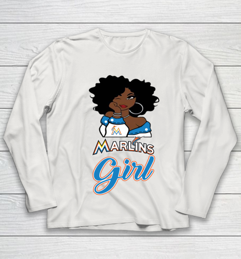 Miami Marlinss Girl MLB Youth Long Sleeve 11