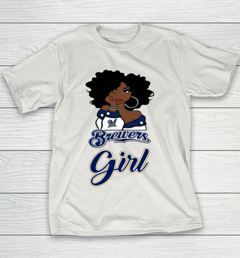 Milwaukee Brewerss Girl MLB Youth T-Shirt 11