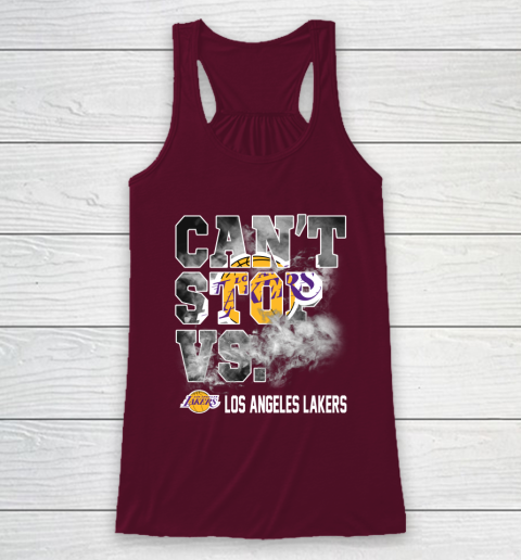NBA Los Angeles Lakers Basketball Can't Stop Vs Racerback Tank - Image 3
