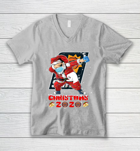 Phoenix Suns Funny Santa Claus Dabbing Christmas 2020 NBA V-Neck T-Shirt 3
