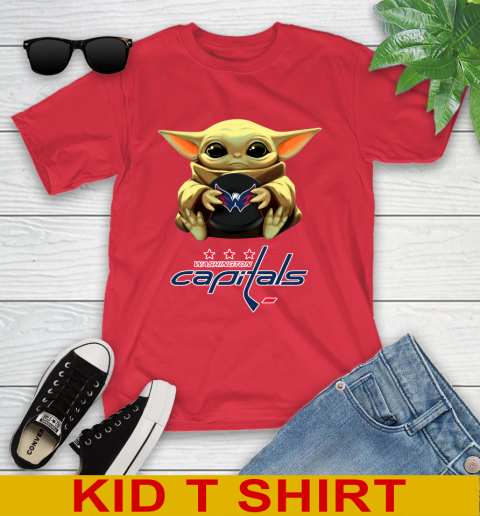 NHL Hockey Washington Capitals Star Wars Baby Yoda Shirt 110