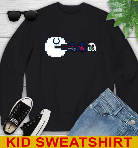 Indianapolis Colts NFL Football Pac Man Champion Youth Sweatshirt 2