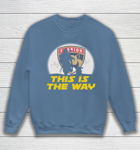 Florida Panthers NHL Ice Hockey Star Wars Yoda And Mandalorian This Is The Way Sweatshirt 6