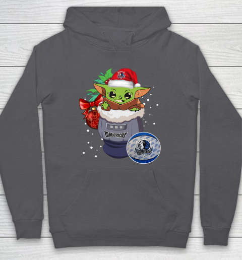 Dallas Mavericks Christmas Baby Yoda Star Wars Funny Happy NBA Hoodie 7