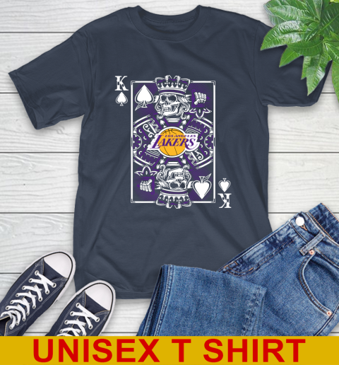 Los Angeles Lakers NBA Basketball The King Of Spades Death Cards Shirt T-Shirt 3