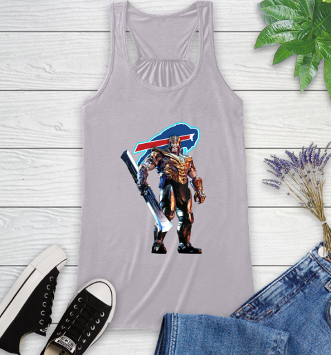 NFL Thanos Gauntlet Avengers Endgame Football Buffalo Bills Racerback Tank 5