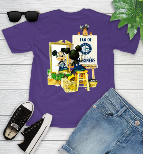 MLB Baseball Seattle Mariners Mickey Drawing Shirt 96
