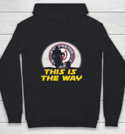 Washington Nationals MLB Baseball Star Wars Yoda And Mandalorian This Is The Way Youth Hoodie