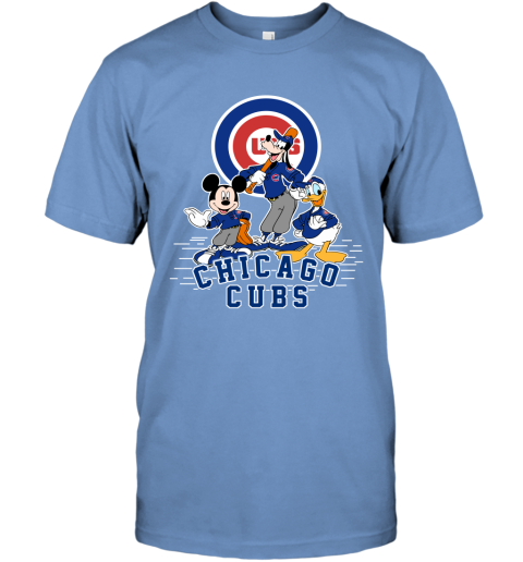 MLB Chicago Cubs Mickey Mouse Goofy And Donald Duck Baseball Shirt