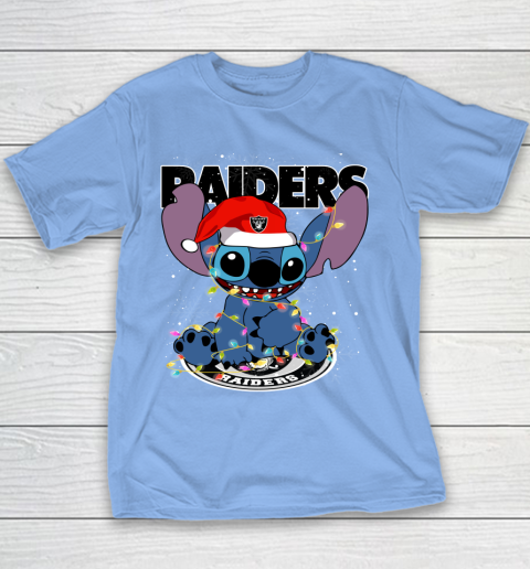 Oakland Raiders NFL Football noel stitch Christmas Youth T-Shirt 7
