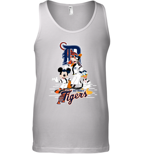 Detroit Tigers Mickey Donald And Goofy Baseball Tank Top