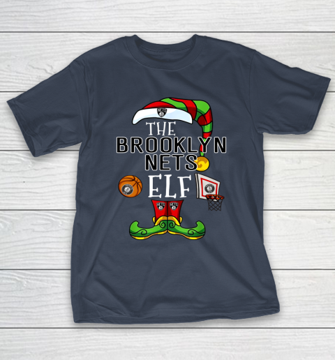 Brooklyn Nets Christmas ELF Funny NBA T-Shirt 3