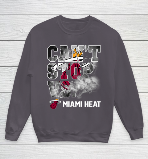 NBA Miami Heat Basketball Can't Stop Vs Youth Sweatshirt 5