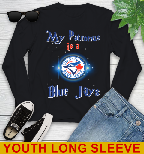 MLB Baseball Harry Potter My Patronus Is A Toronto Blue Jays Youth Long Sleeve