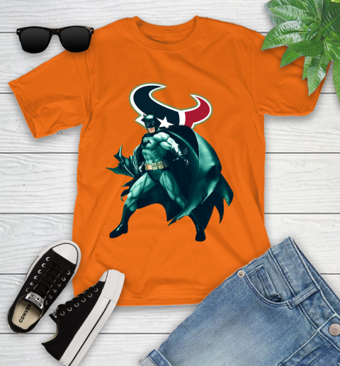 NFL Batman Football Sports Houston Texans Youth T-Shirt 7