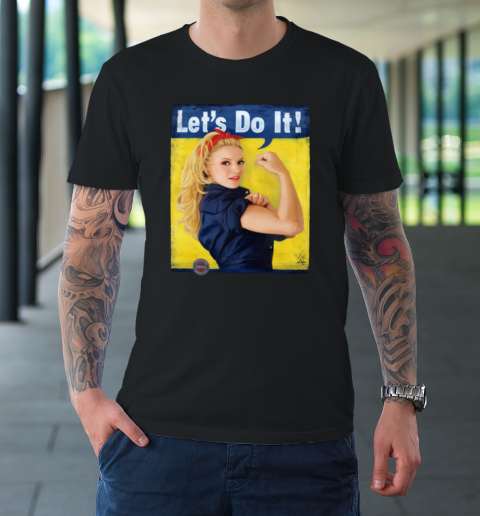 Trish Stratus Let's Do It Rosie The Riveter Parody Meme T-Shirt