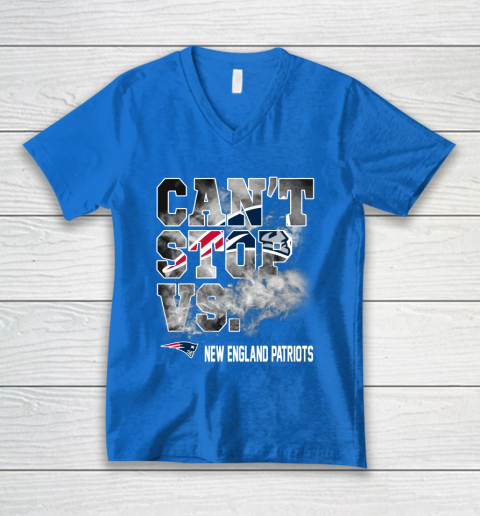 NFL New England Patriots Can't Stop Vs V-Neck T-Shirt 5