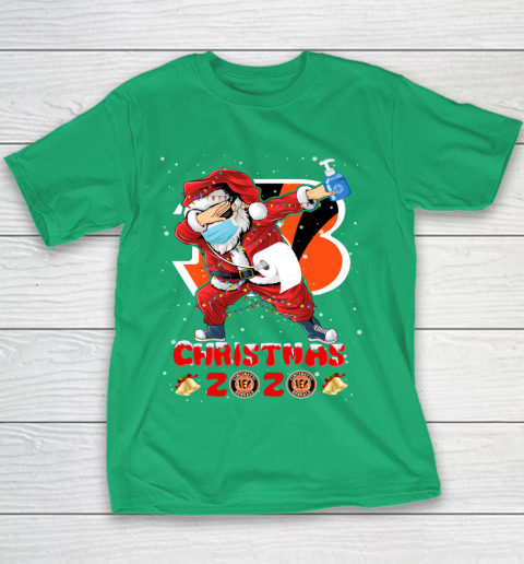 Cincinnati Bengals Funny Santa Claus Dabbing Christmas 2020 NFL Youth T-Shirt 3
