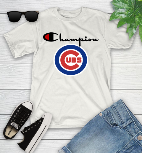 MLB Baseball Chicago Cubs Champion Shirt Youth T-Shirt