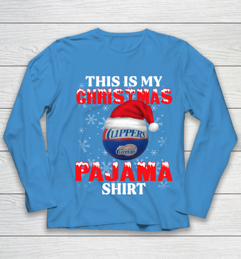LA Clippers This Is My Christmas Pajama Shirt NBA Youth Long Sleeve 5