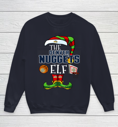 Denver Nuggets Christmas ELF Funny NBA Youth Sweatshirt 2