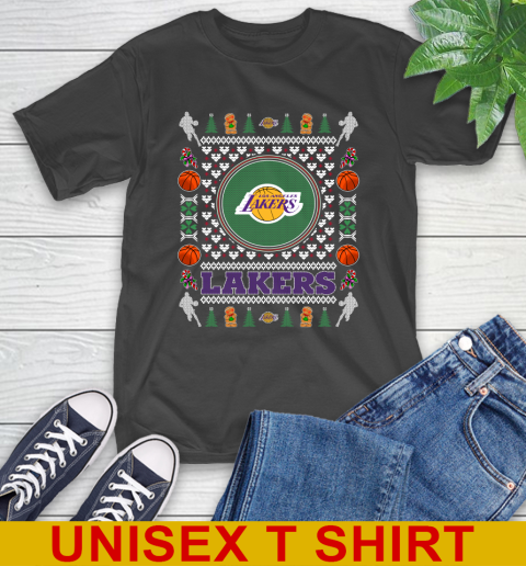 Los Angeles Lakers Merry Christmas NBA Basketball Loyal Fan T-Shirt