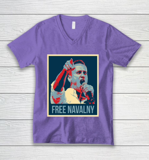 Free Navalny Shirts V-Neck T-Shirt 8