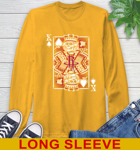 Houston Rockets NBA Basketball The King Of Spades Death Cards Shirt Long Sleeve T-Shirt 2