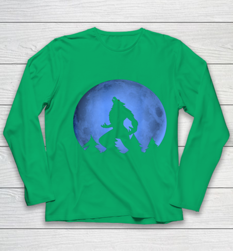 Werewolf Blue Moon wolf full moon on Halloween costume 2020 Youth Long Sleeve 4