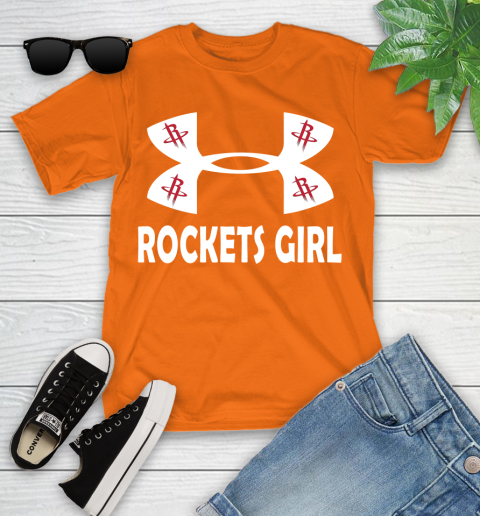 NBA Houston Rockets Girl Under Armour Basketball Sports Youth T-Shirt 9