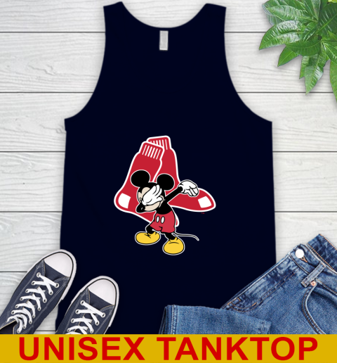 Boston Red Sox MLB Baseball Dabbing Mickey Disney Sports Tank Top 4 Boston Red Sox MLB Baseball Dabbing Mickey Disney Sports Tank Top - Image 4