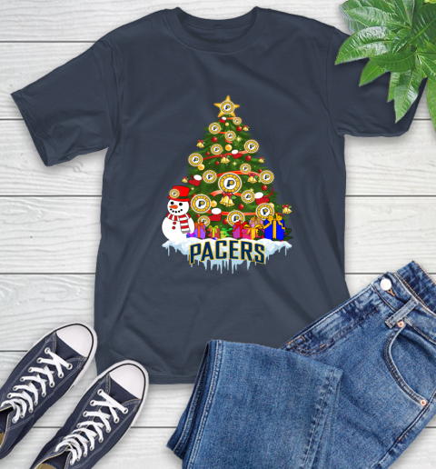 Indiana Pacers Merry Christmas NBA Basketball Sports T-Shirt 4