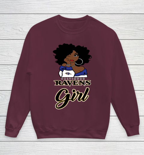 Baltimore Ravens Girl NFL Youth Sweatshirt 5