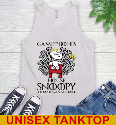 Game of bones house snoopy the mailman is coming tshirt 57