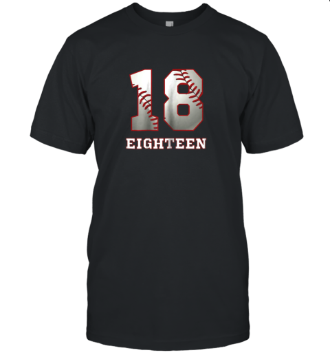 Baseball Number Player No 18 Jersey Unisex Jersey Tee