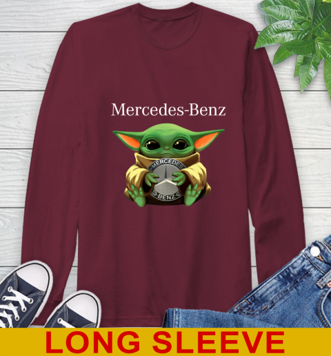 Star Wars Baby Yoda Hugs Mercedes Car Shirt 61