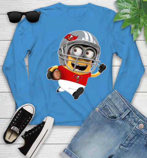 NFL Tampa Bay Buccaneers Minions Disney Football Sports Youth Long Sleeve 7
