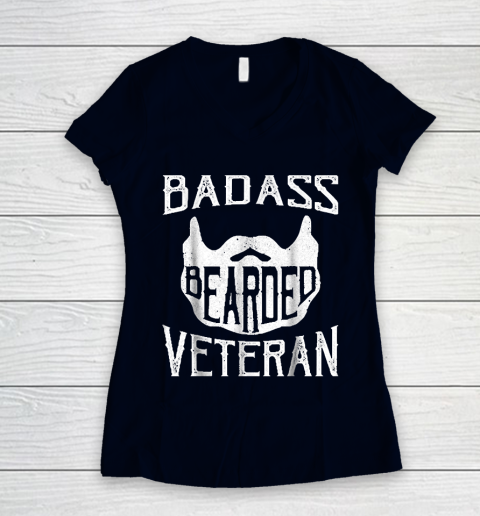 Download Grandpa Funny Gift Apparel Badass Bearded Uncle Grandpa Dad Veterans Day Women S V Neck T Shirt Tee For Sports