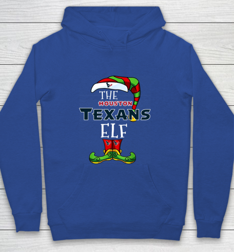 Houston Texans Christmas ELF Funny NFL Youth Hoodie 6