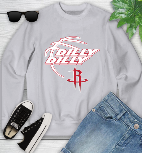 NBA Houston Rockets Dilly Dilly Basketball Sports Youth Sweatshirt 4