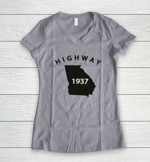 Georgia Highway 1937 Women's V-Neck T-Shirt 2