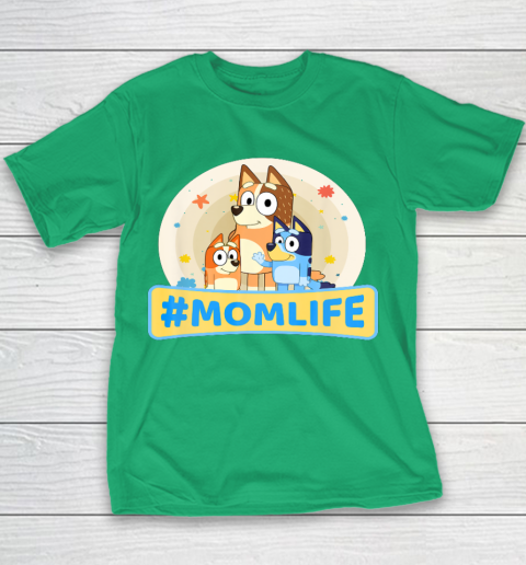 Bluey Mom Family For Life Youth T-Shirt 3