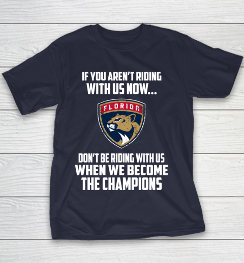 NHL Florida Panthers Hockey We Become The Champions Youth T-Shirt 2