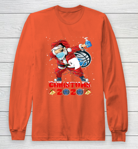 Orlando Magic Funny Santa Claus Dabbing Christmas 2020 NBA Long Sleeve T-Shirt 3