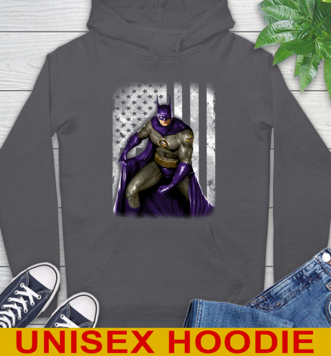Minnesota Vikings NFL Football Batman DC American Flag Shirt Hoodie - Image 8