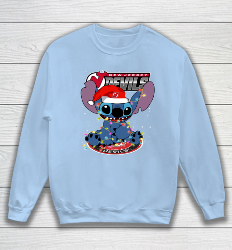 New Jersey Devils NHL Hockey noel stitch Christmas Sweatshirt 4